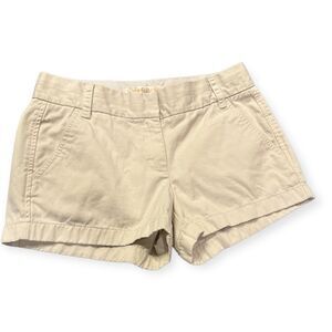 J Crew Chino Khaki Shorts Size 0/2